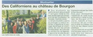 Etudiants californiens 21ème visite!