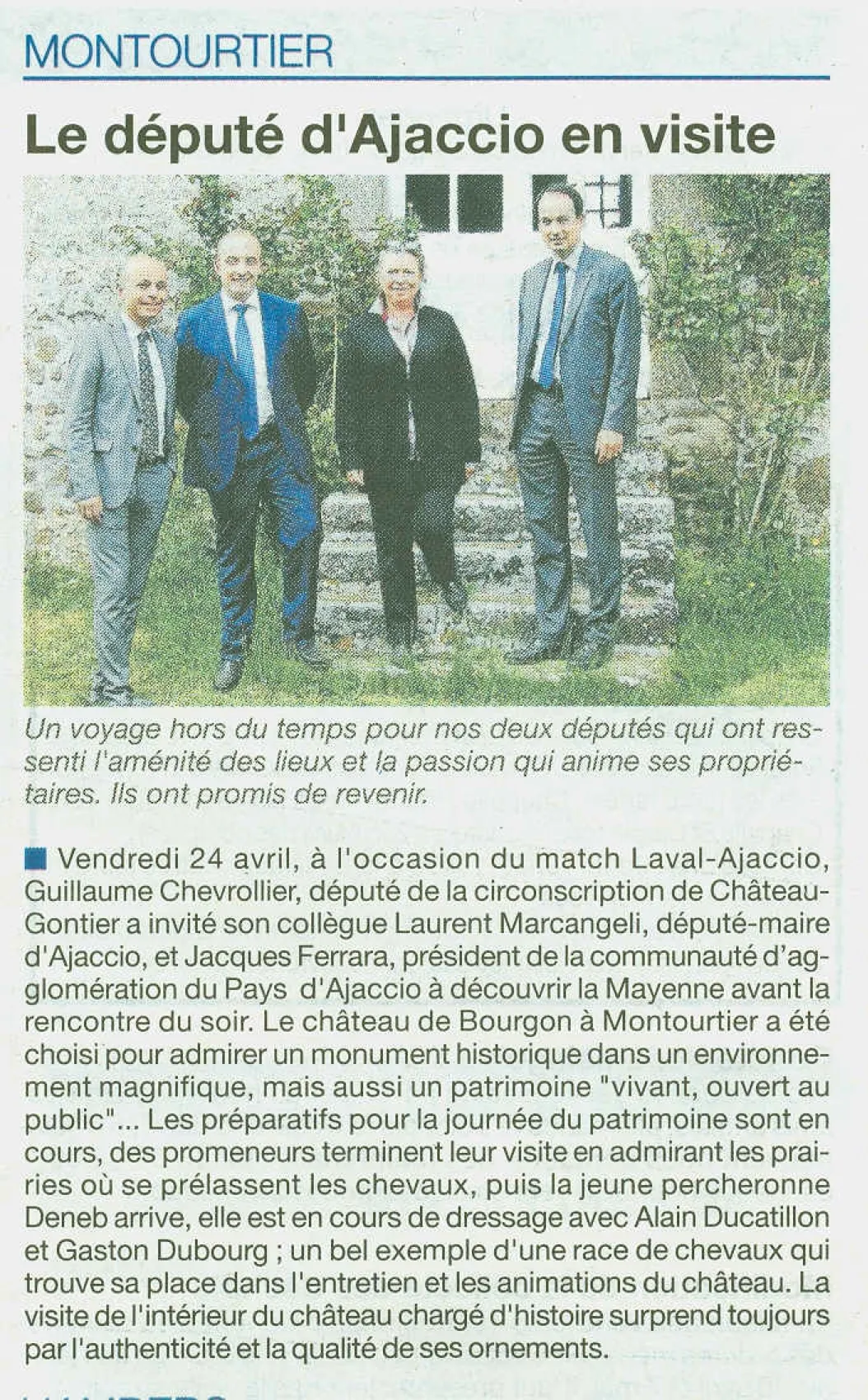 CDLM deputes en visite a Bourgon 