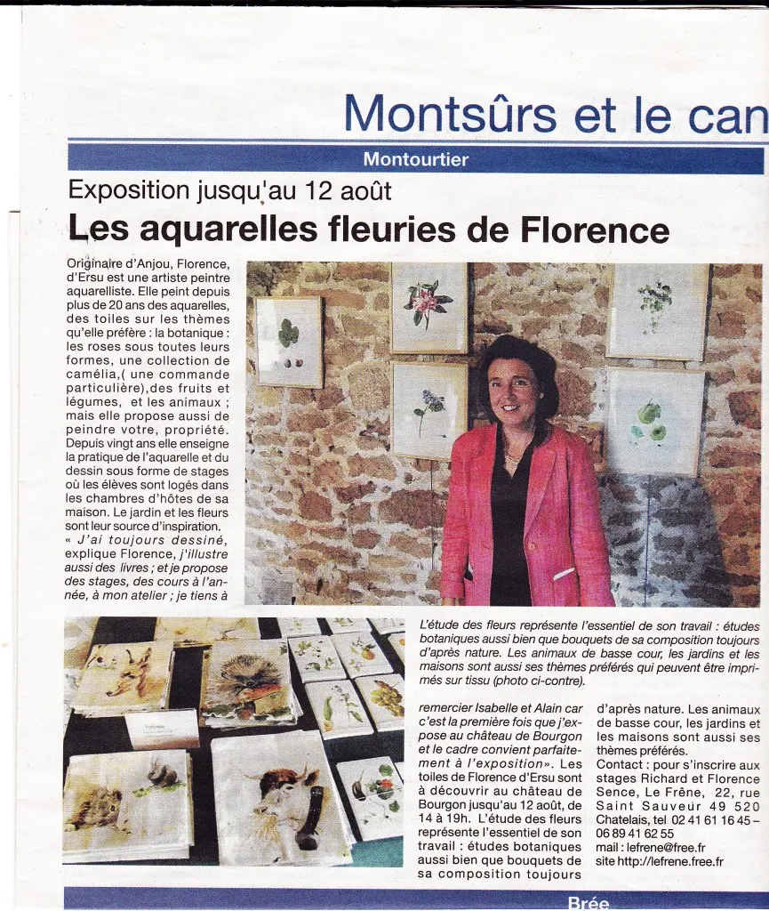 Château de Bourgon - Exposition Florence d'Ersu Château de Bourgon - Exposition Florence d'Ersu