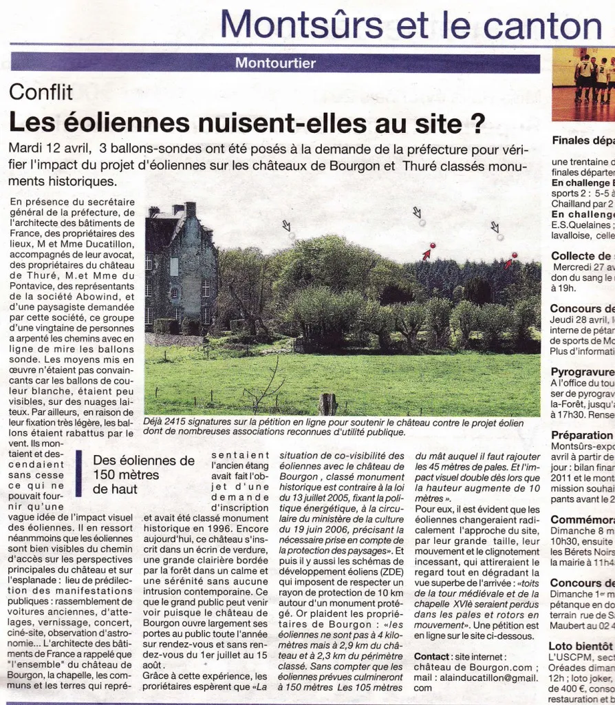 Les éoliennes nuisent-elles au site ?