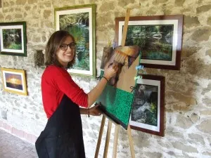 Sandrine Berthe au pastel!