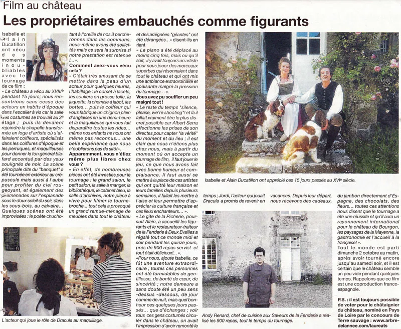 Des figurants inhabituels