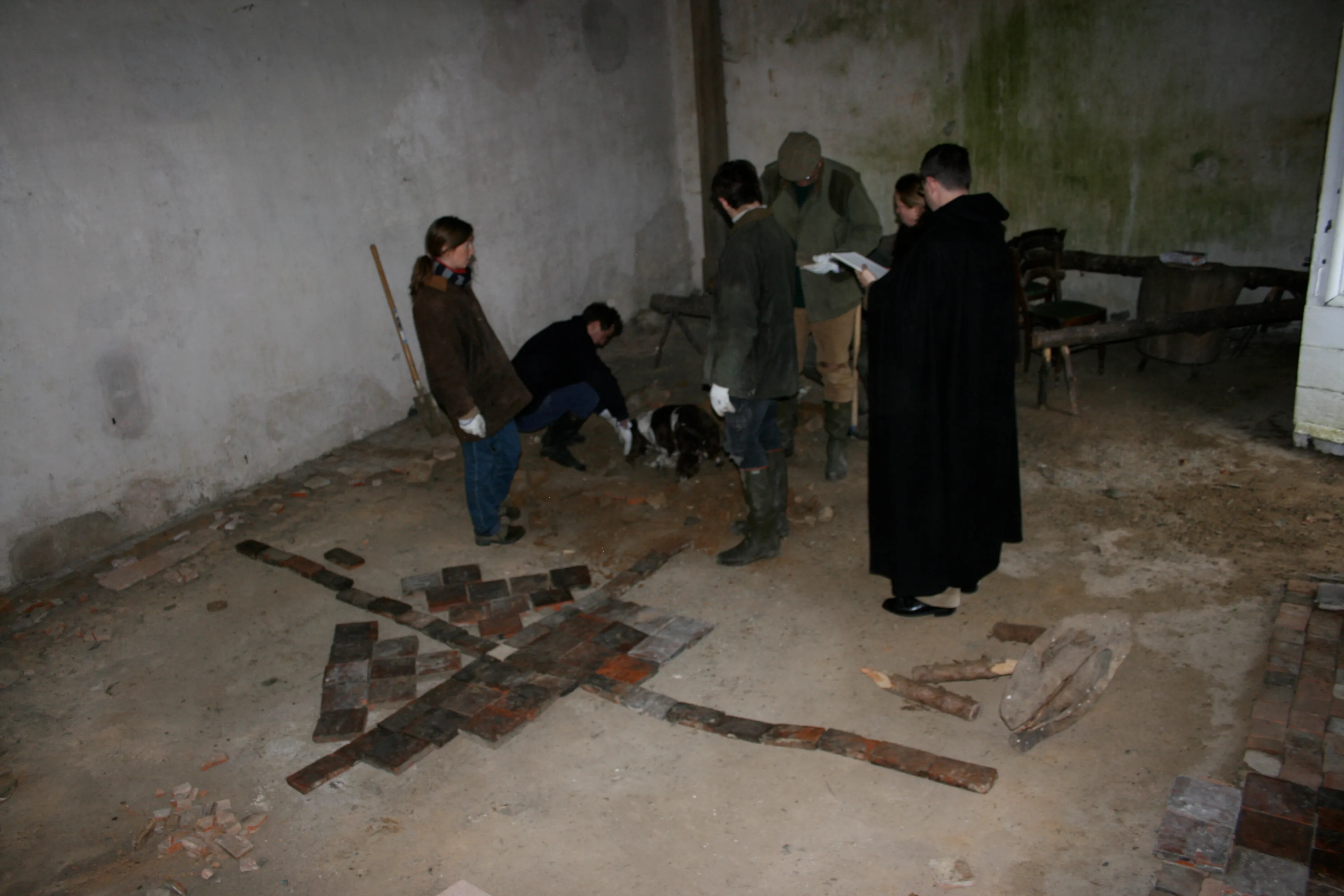 Réfection du sol de la chapelle du château