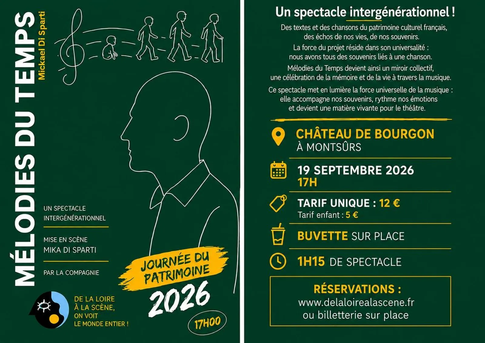 Affiche du spectacle « Mélodies du temps »