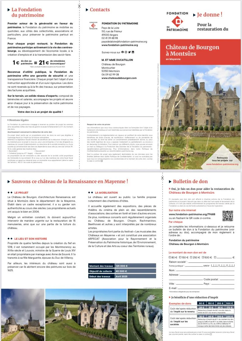 Mecenat Chateau de Bourgon